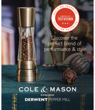 Salt and Pepper Mill | Acrylic and Stainless Steel | Derwent | Cole & Mason