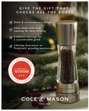 Salt and Pepper Mill | Acrylic and Stainless Steel | Derwent | Cole & Mason