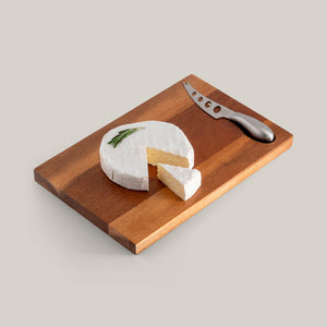 Mini Acacia Cheese Board & Knife Set