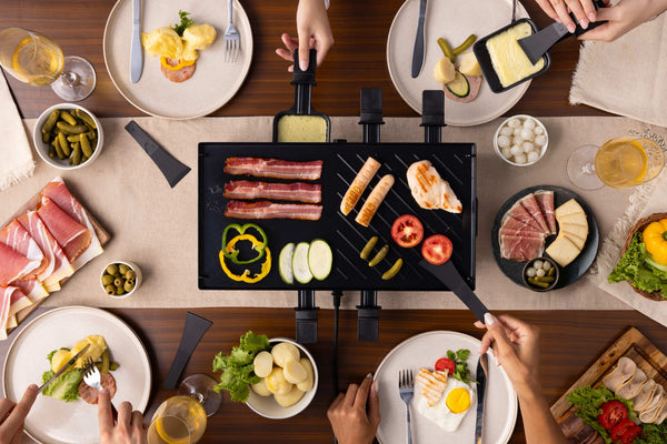 Verso 8-Person Cast-Iron Raclette Grill | Indoor / Outdoor