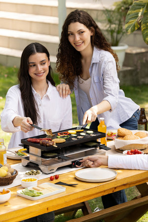 Verso 8-Person Cast-Iron Raclette Grill | Indoor / Outdoor