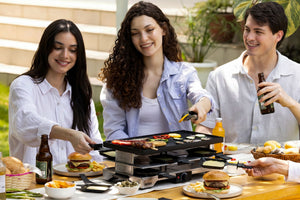 Verso 8-Person Cast-Iron Raclette Grill | Indoor / Outdoor