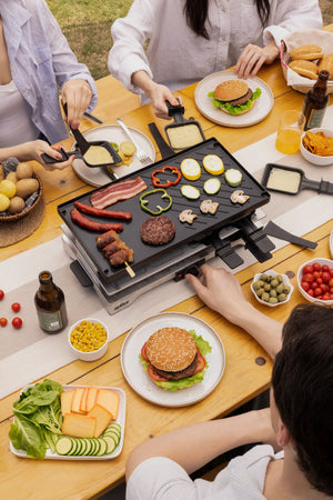 Verso 8-Person Cast-Iron Raclette Grill | Indoor / Outdoor