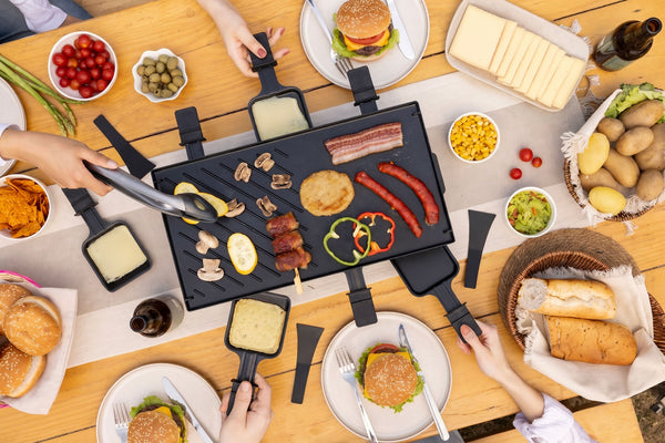 Verso 8-Person Cast-Iron Raclette Grill | Indoor / Outdoor