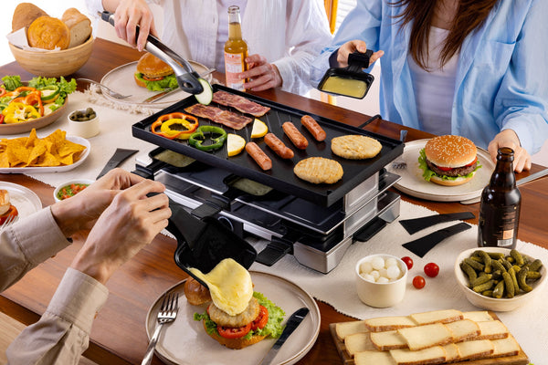 Verso 8-Person Cast-Iron Raclette Grill | Indoor / Outdoor