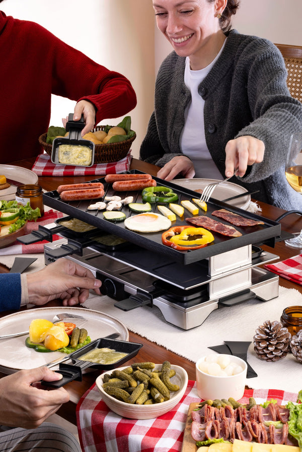 Verso 8-Person Cast-Iron Raclette Grill | Indoor / Outdoor