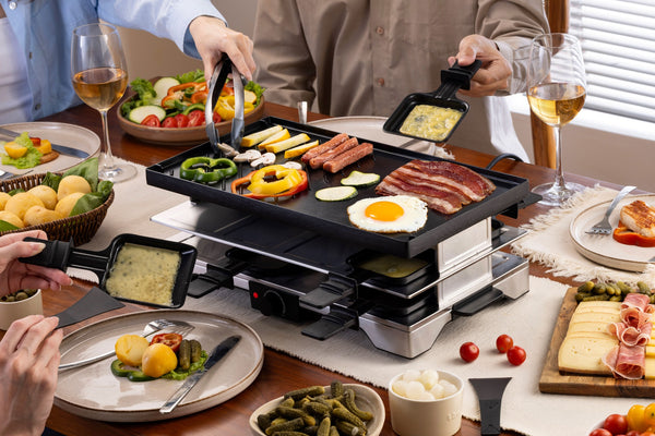 Verso 8-Person Cast-Iron Raclette Grill | Indoor / Outdoor