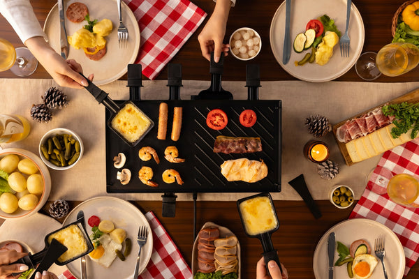 Verso 8-Person Cast-Iron Raclette Grill | Indoor / Outdoor