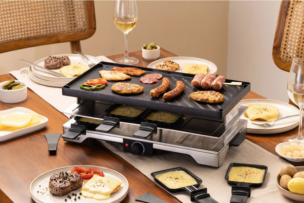Verso 8-Person Cast-Iron Raclette Grill | Indoor / Outdoor