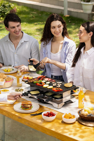 Verso 8-Person Cast-Iron Raclette Grill | Indoor / Outdoor
