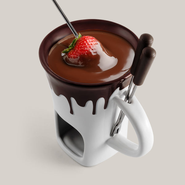 Nostalgia Chocolate Fondue Mug Set