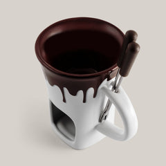 Nostalgia Chocolate Fondue Mug Set