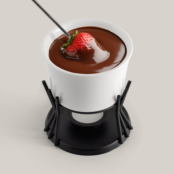 Kindle Ceramic Chocolate & Cheese Fondue Set