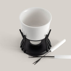 Kindle Ceramic Chocolate & Cheese Fondue Set