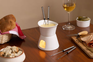 Glow Ceramic Chocolate & Cheese Fondue Set