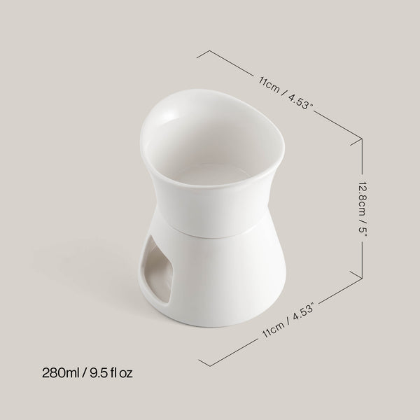 Glow Ceramic Chocolate & Cheese Fondue Set