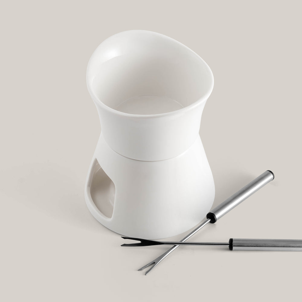 Glow Ceramic Chocolate & Cheese Fondue Set