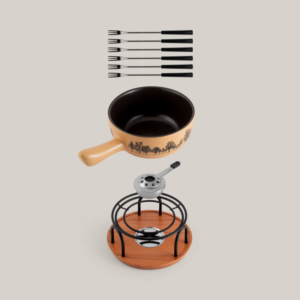 Jura Ceramic Cheese Fondue Set