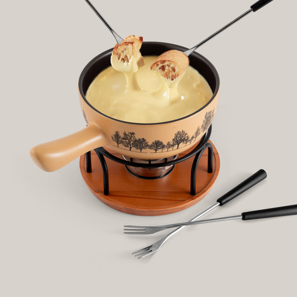Jura Ceramic Cheese Fondue Set