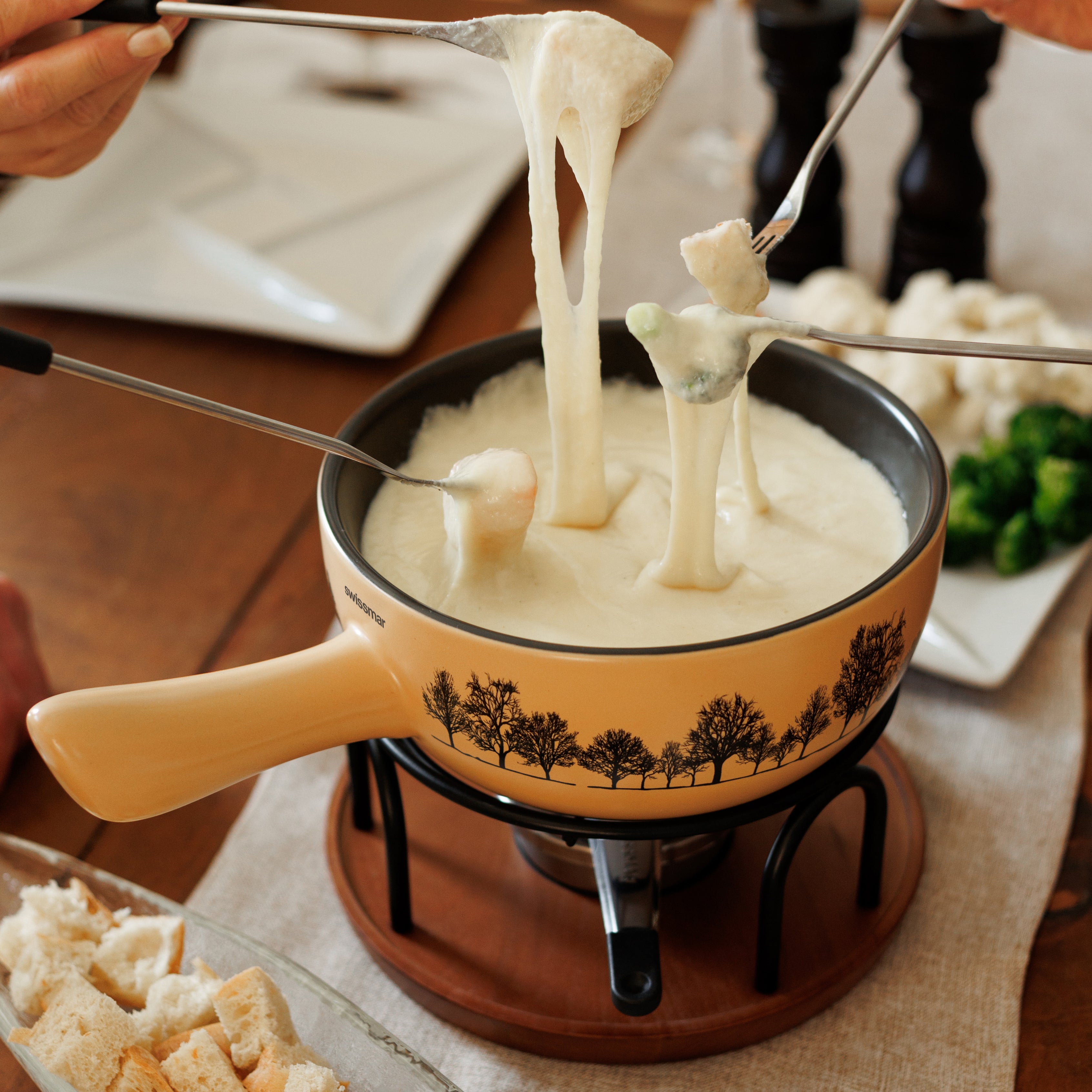 Classic Red Cast Iron Raclette Party Grill