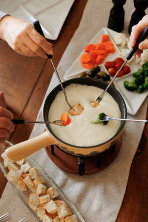 Jura Ceramic Cheese Fondue Set