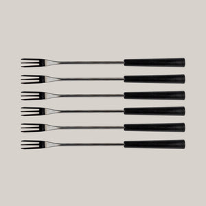 Ticino Green Cast Iron Cheese Fondue Set