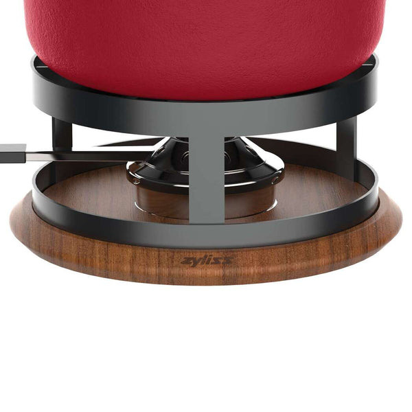 Chalet Cheese Fondue Cast Iron Set, Red