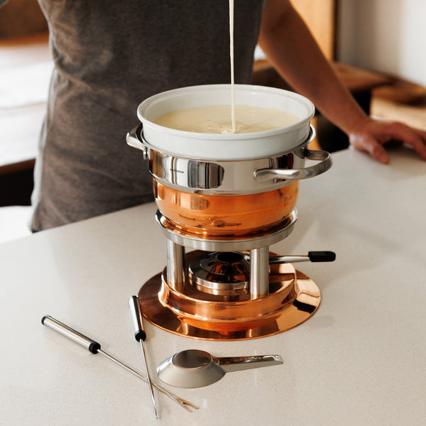 Lausanne 3-in-1 Copper Plated Fondue Set