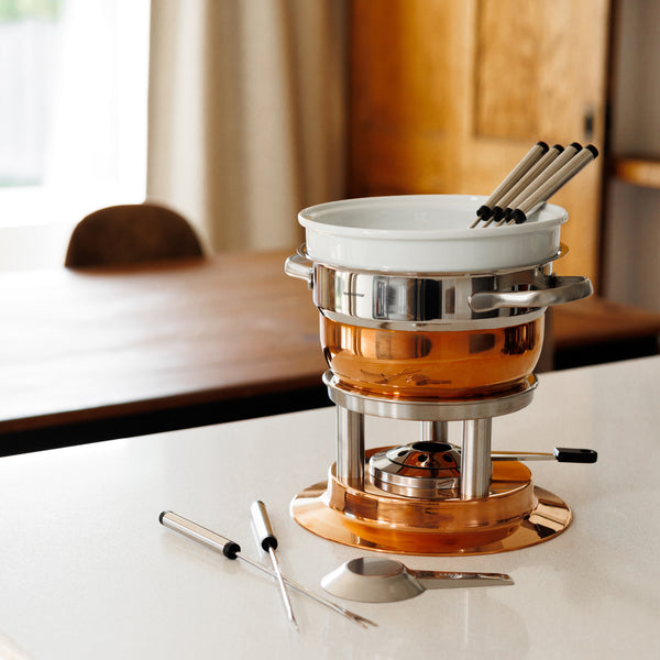 Lausanne 3-in-1 Copper Plated Fondue Set