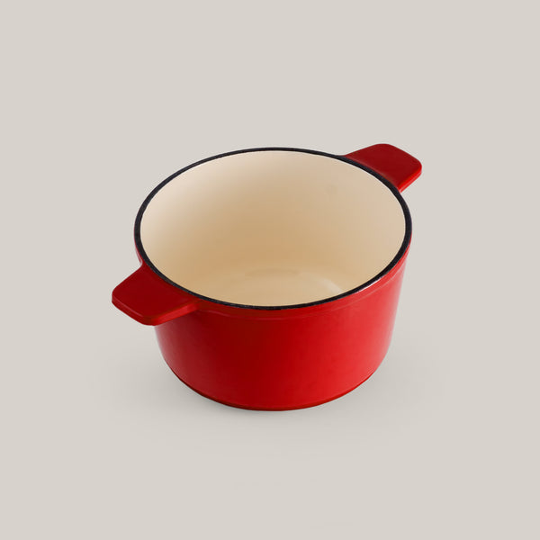 Sierra Cherry Red 3-in-1 Cast Iron Fondue Set