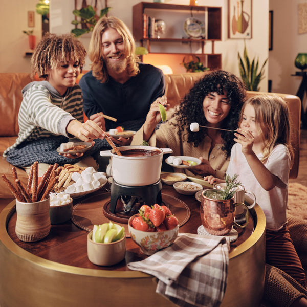 Sierra White 3-in-1 Cast Iron Fondue Set