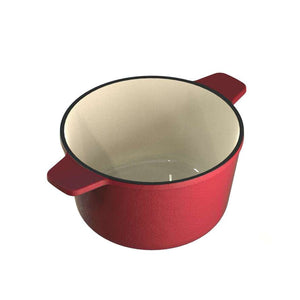 Alpine Cast Iron Fondue Set, Red
