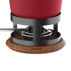Alpine Cast Iron Fondue Set, Red