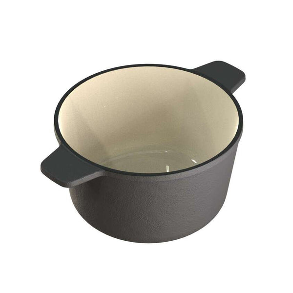 Alpine Cast Iron Fondue Set, Beluga Grey