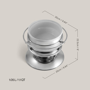 Zuri 3-in-1 Stainless Steel Fondue Set