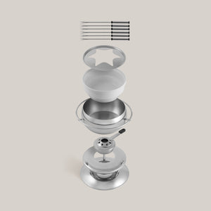 Zuri 3-in-1 Stainless Steel Fondue Set