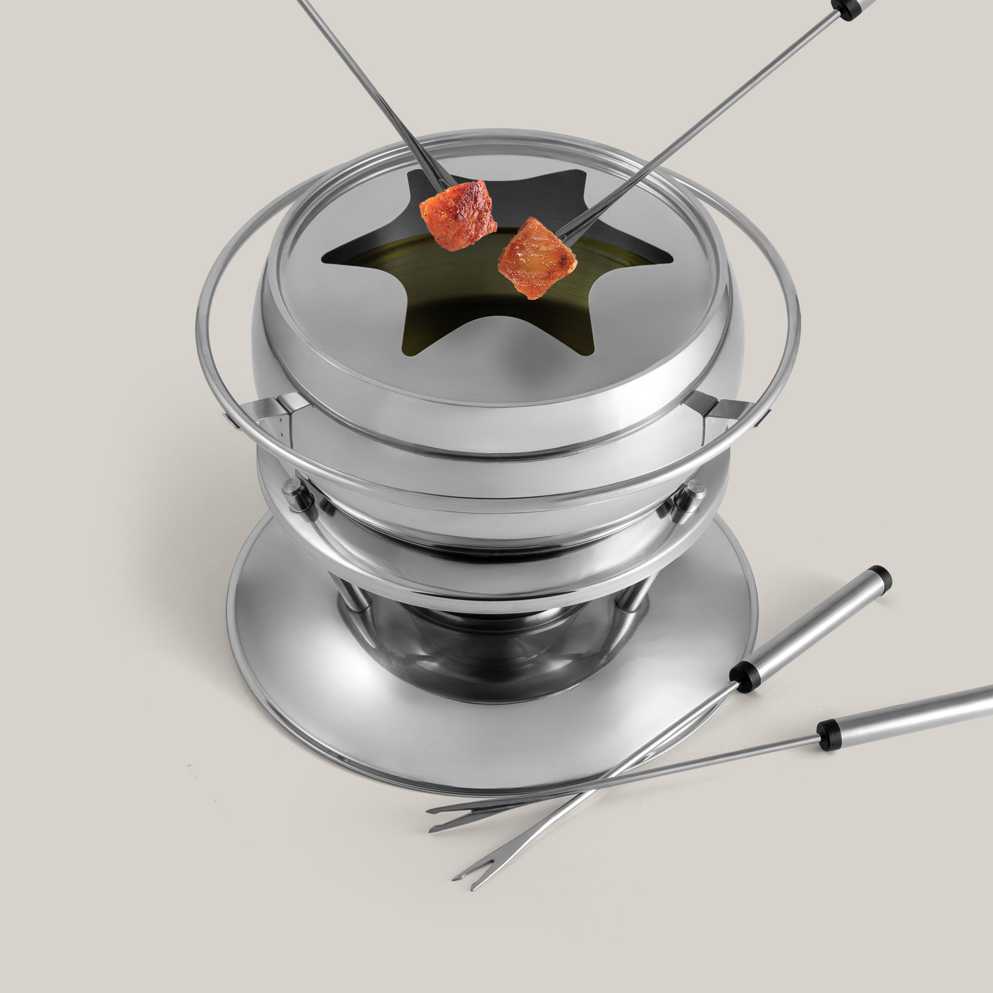 Metallic Cheese Fondue