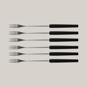 Ensemble de fourchettes à fondue – Fondue au fromage et à l'huile/au bouillon – Lot de 6