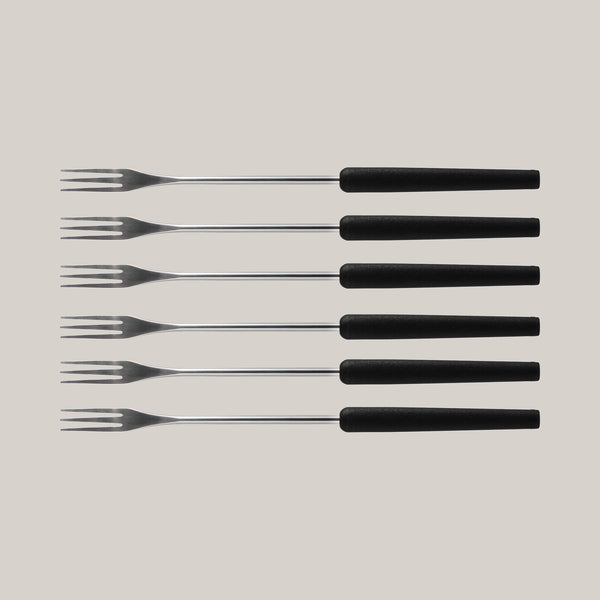 Ensemble de fourchettes à fondue – Fondue au fromage et à l'huile/au bouillon – Lot de 6