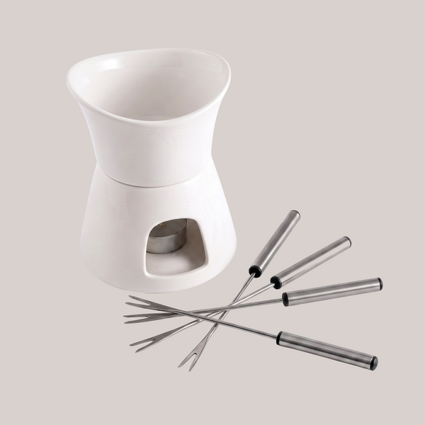 Glow Ceramic Chocolate & Cheese Fondue Set