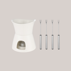 Glow Ceramic Chocolate & Cheese Fondue Set