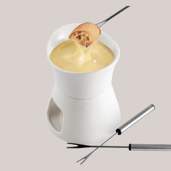Glow Ceramic Chocolate & Cheese Fondue Set