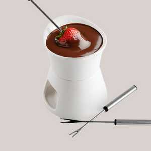 Glow Ceramic Chocolate & Cheese Fondue Set
