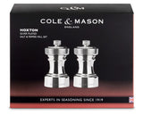 Salt and Pepper Mill Set | Silver Plated | Hoxton | Cole & Mason