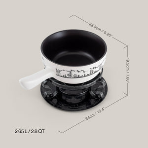 Heidi Ceramic Cheese Fondue Set