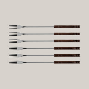 Service à fondue au fromage en fonte noir mat Lugano