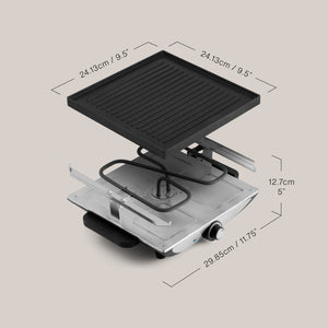 Geneva 4-Person Cast Aluminum Raclette Party Grill