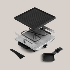 Geneva 4-Person Cast Aluminum Raclette Party Grill