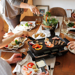 Classic Anthracite Cast Iron Raclette Grill