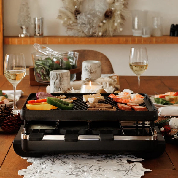 Classic Anthracite Cast Iron Raclette Grill